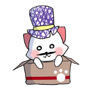 Loose gentleman cat