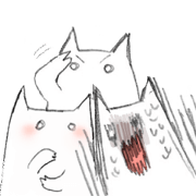 hyper sloppy graffiti cat