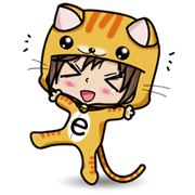 Because, I heard that he likes a cat.(e)