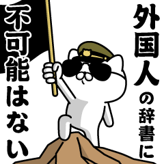 "GAIKOKUJIN"name/Military cat