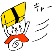 The Mokkun's sushi cat.