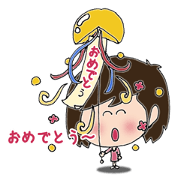 Daily life sticker of the girl No2