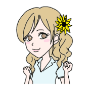 Natural girl sticker