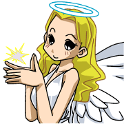 Angel of light flew down to the ground