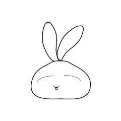 white rabbit happy