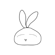 white rabbit happy