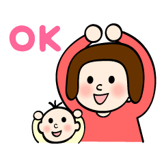 Mom & Baby sticker