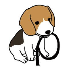 Easy to use simple beagle stamp