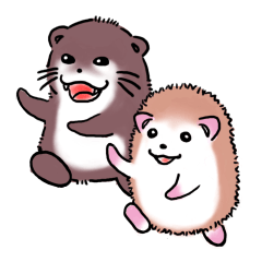 Otter & Hedgehog