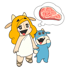 Oniku Daisuki Zeushi Kun Line Stickers Line Store