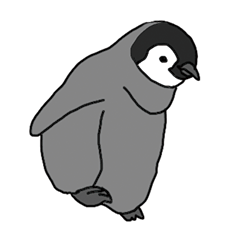Stempel penguin mudah digunakan
