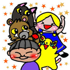 かわいいねことたぬきと女の子 Line スタンプ Line Store かわいいねことたぬきと女の子 Line スタンプ Line Store