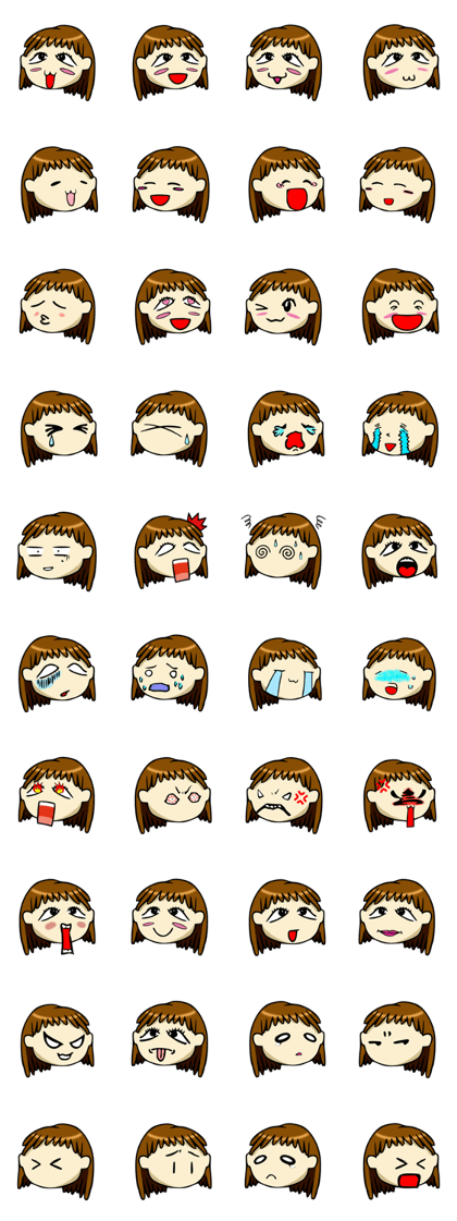 Sticker of Tare-ko. - Emotion