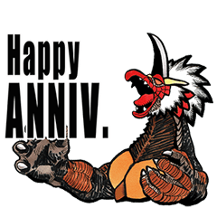 怪獣Coaraptor祝紀念日貼圖