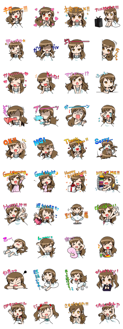 OTAKU GIRL!"Yusa-san"Sticker ver.2