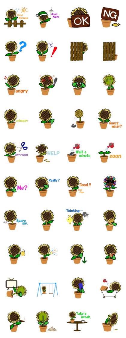 Feeling of a sunflower (English)