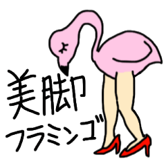 beautiful leg flamingo
