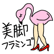 beautiful leg flamingo