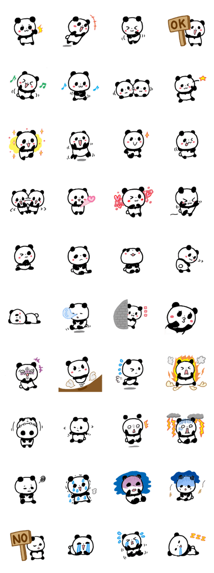 Loose Panda (silent stickers)