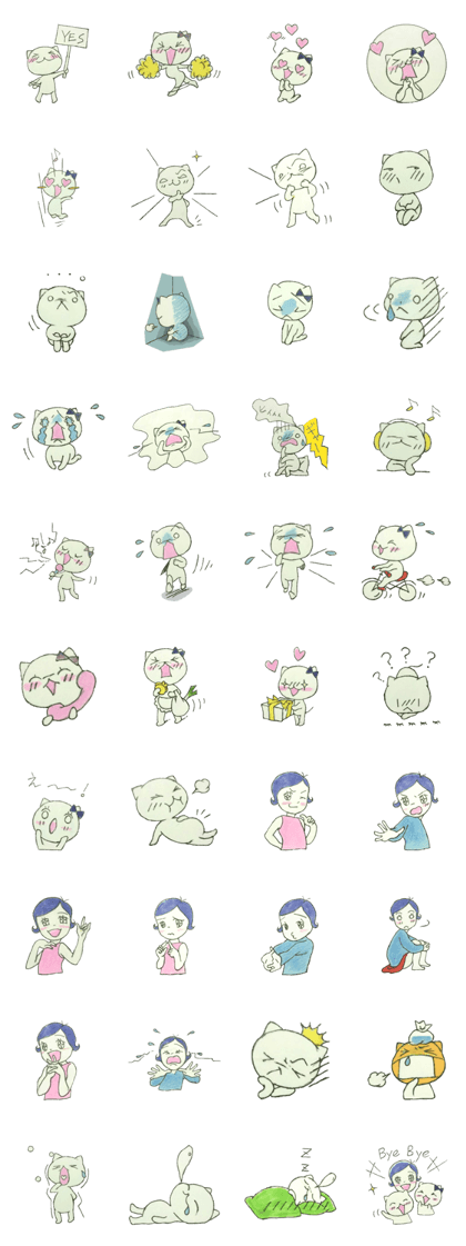 good friend trio of stickers