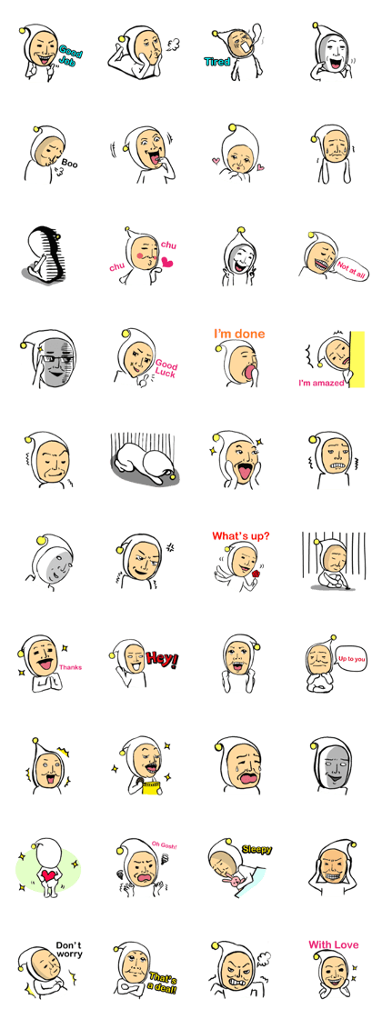 Middle-aged dressed in white (English)