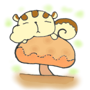 Sticker of "yokuba-risu"chan.