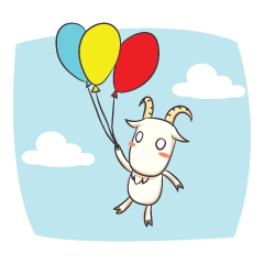 Crazy Goaty - Lucky and Happy Goat
