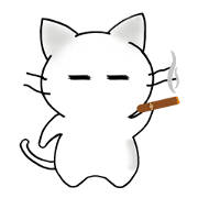Stickers of three cats Vol.2 (No phrase)