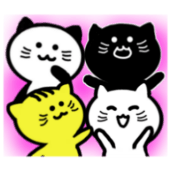 4 cute cats