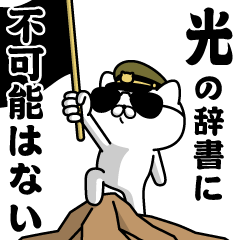 "HIKARU"name/Military cat3