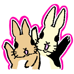 two rabbits "moa&loco"(standard ver.)
