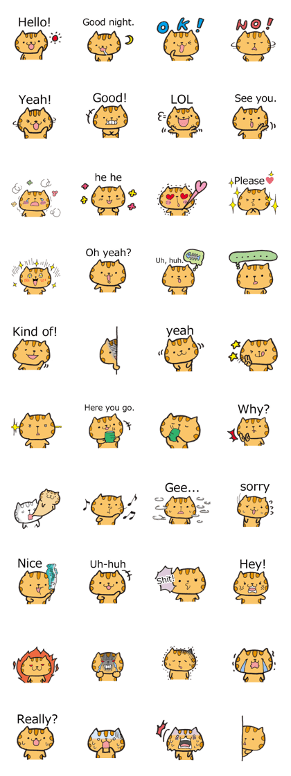 Loose Tabby Cat (English ver.)