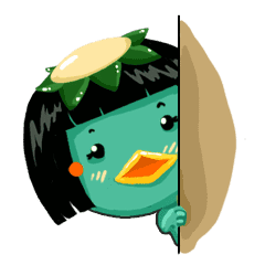 かわいい女の子カッパkappapyon Line スタンプ Line Store かわいい女の子カッパkappapyon Line スタンプ Line Store