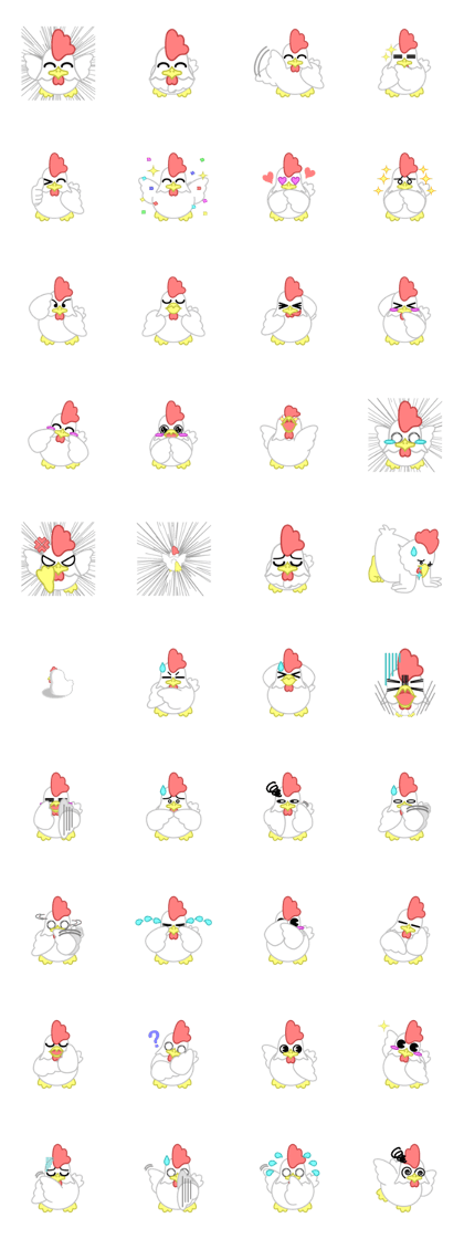 Mr.Chicken Sticker