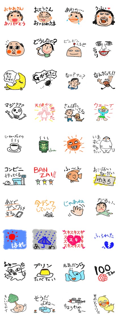 The crayon Sticker.