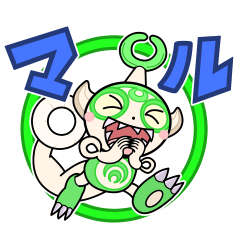 Stamp KAIJYU Sticker-neo ver.