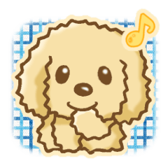 Sticker of the Poodle.Dog's Sticker.