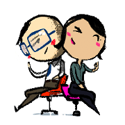 Happy office guy&girl set1