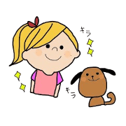 Girl with Dog