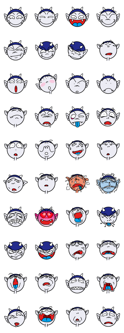 Oni man Blue