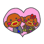Sticker I made led the monkey-chan.