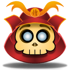 귀여운 Samurai Skull