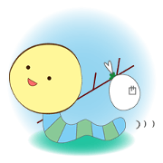 Worm Moi stickers.