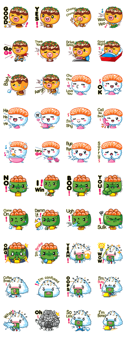Sushi gang and friend 1 (English)