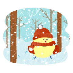 Greetings Piyoshi of winter