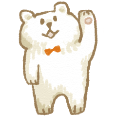 Fluffy Bear Sticker