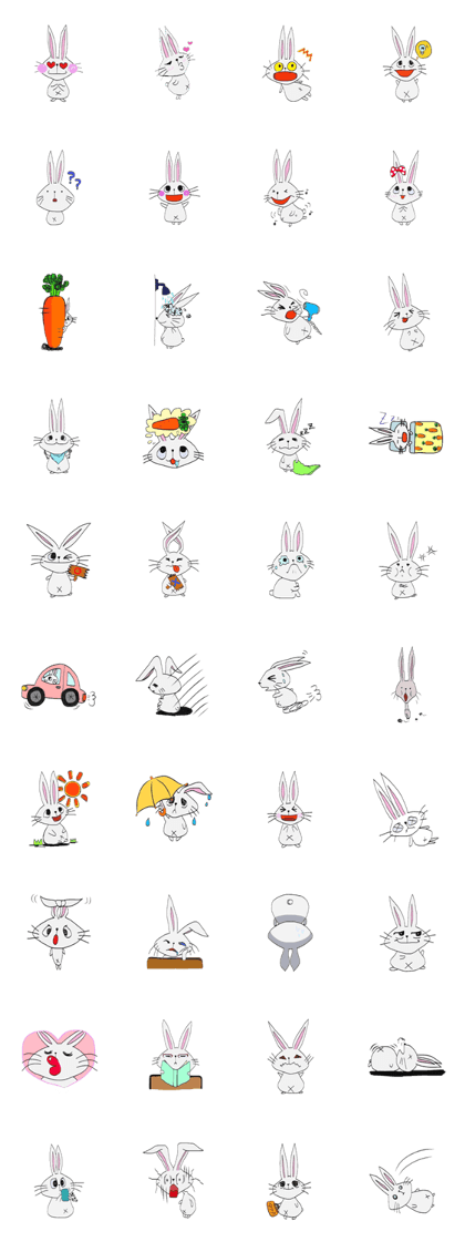 every day cute rabbit