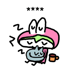 Pink Frog Love Silly Wolf - Daily Life
