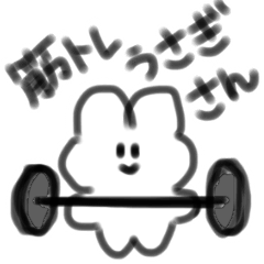 A rabbit to train muscles