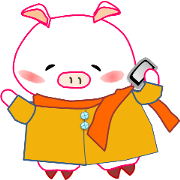 White pig PIGPON(winter series) White pig PIGPON(winter series)